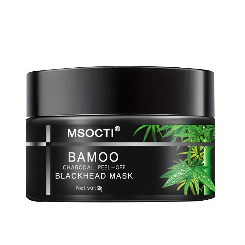 🖤 MSOCTI Bamboe Kool Blackhead Masker – 50g | Diep Reinigend & Ontgiftend | Unisex Gezichtsmasker met Actieve Kool & Groene Thee