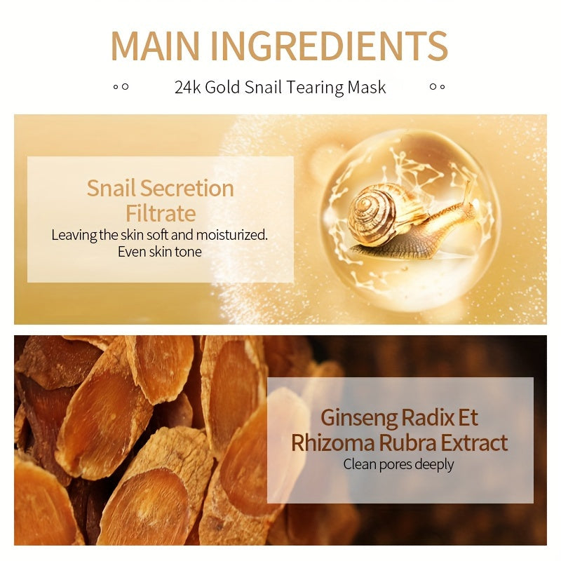 ✨ LAIKOU Gouden Tearing Masker – 50g | Hypoallergeen & Formaldehydevrij | Luxe Gezichtsmasker voor Diepe Reiniging