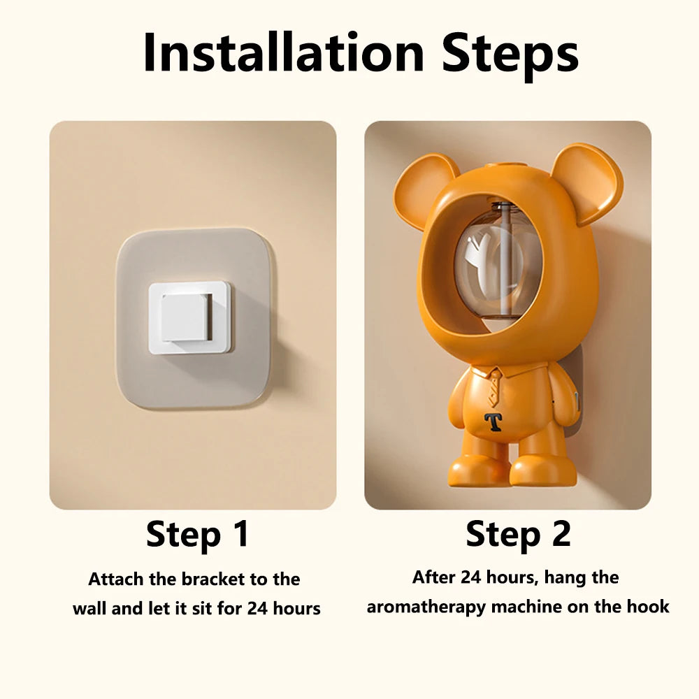 Aromatherapie Diffuser & Luchtbevochtiger – Voor Bureau of Muurmontage | Etherische Olieverspreider voor een Rustgevende Geur in Huis