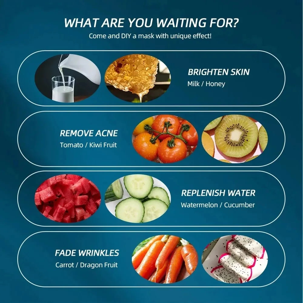 DIY Maskermachine voor Thuisgebruik – Maak Zelf Gezichtsmaskers van Groente, Fruit, Melk & Meer
