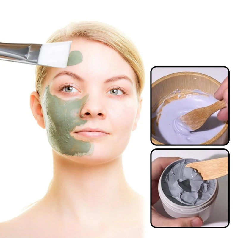 1 Set Vrouwen DIY Gezichtsmasker Kit – Compleet met Bamboe Kom, Mengstok, Lepel & Spatel