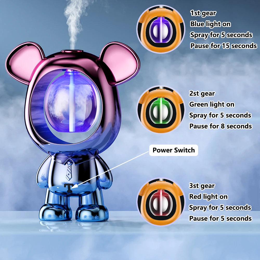 Aromatherapie Diffuser & Luchtbevochtiger – Voor Bureau of Muurmontage | Etherische Olieverspreider voor een Rustgevende Geur in Huis