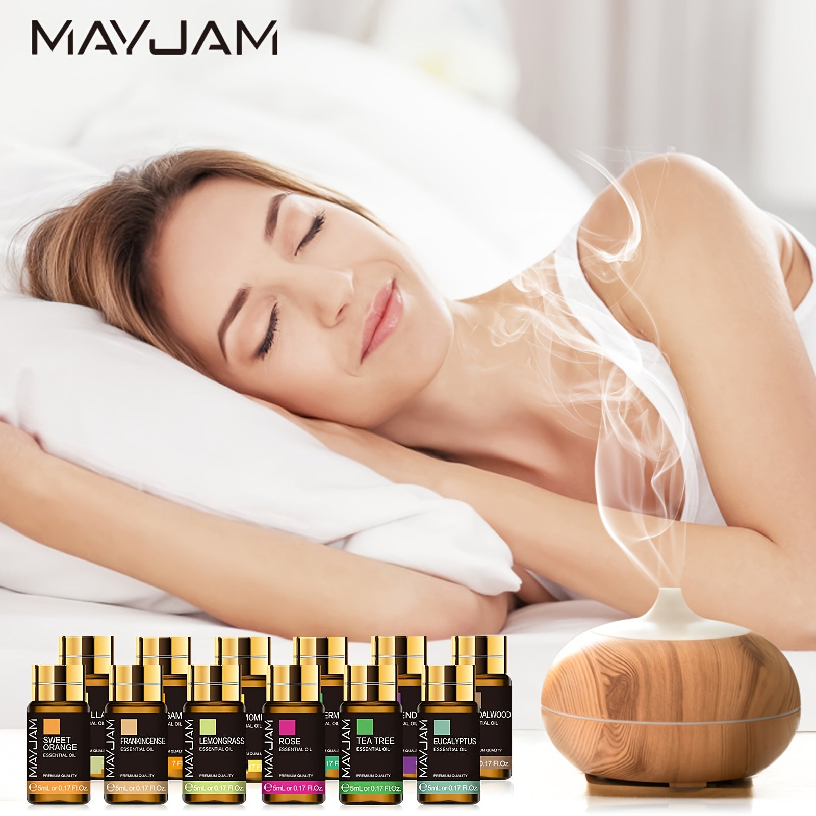🌿 MAYJAM 20-delige Essentiële Oliën Set – 5ml Plantenextracten voor Aromatherapie, Kaarsen & Meer