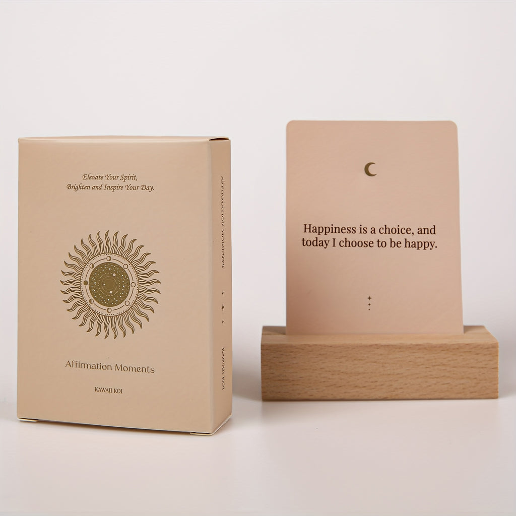 💖 Affirmatiekaarten voor Vrouwen – 54 Positieve Kaarten + Houder