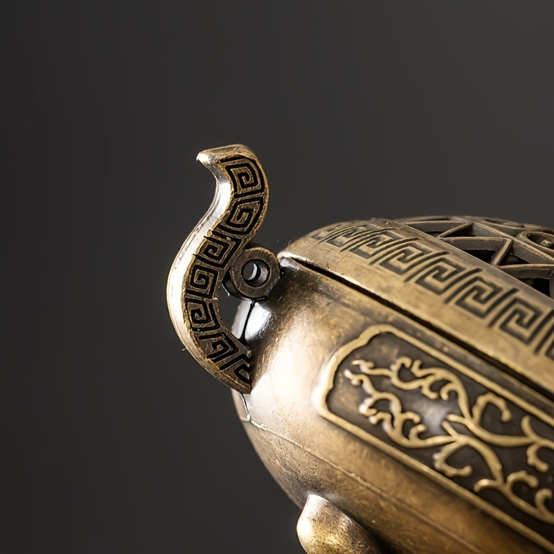 🕊️ Vintage Messing Wierookbrander – Met Ingewikkelde Gravures & Antieke Afwerking voor Sfeervolle Ontspanning